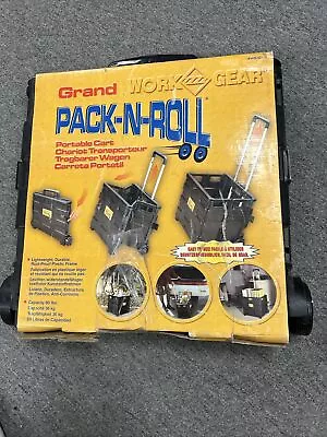 NEW Grand Pack-N-Roll Portable Cart Tool Carrier Package Tote Wheels 80lb 85-010 • $40