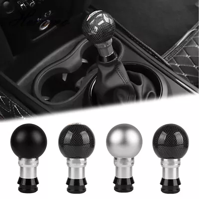 For Cooper S One JCW Carbon Fiber Car Gear Shift Knob Shifter Lever Universal • $39.59