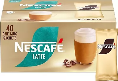 Nescafé Latte Instant Coffee Sachets - 40 X 18G • £19.49