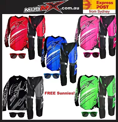 MX MOTOCROSS BMX (Pants+Jersey) Kids Youth Junior Dirt Bike Gear ATV -5 Colors • $85.99