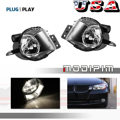 Pair Fog Lights Lamp Clear For BMW 3 Series E90 323i 325i 325xi 328i 330xi 06-09 • $24.99