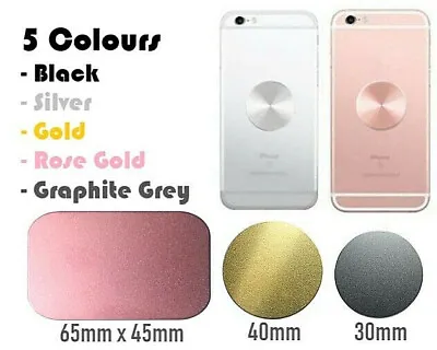 Car Holder Metal Plate Disc For Magnet Self Adhesive 3M Sticker IPhone Samsung • £2.45