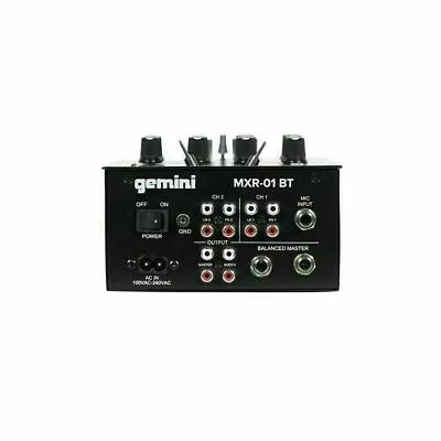 Gemini MXR-01BT 2 Channel DJ Mixer With Bluetooth • £124.50