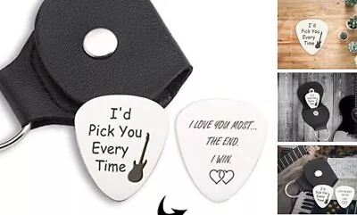 I'd Pick You Every Time Guitar Pick Musical Gifts Musician Guitar Player  • $17.55