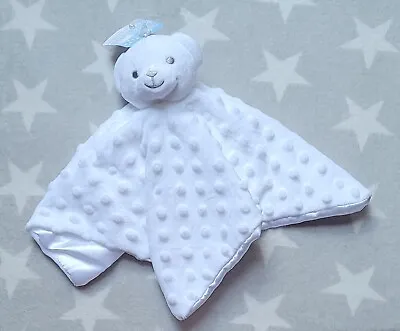 BNWT Soft Touch White Baby Bear Comforter Blanket Teddy Gift SR95 • £2.50