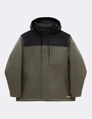 Vans Mens Coastal Mte-1 Jacket / Green Black / RRP £165 • £67