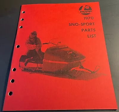 Vintage 1970 Rupp Sno-sport Snowmobile Parts Manual New 20 Pages  (r13) • $29.99