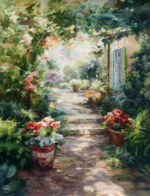 Wall Art Home Decor Classical Garden Landscape Oil Painting Printed On Canvas • $8.70