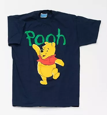 Vintage Winnie The Pooh T-Shirt Mens Large Blue Disney Big Graphic Disney • $29.95