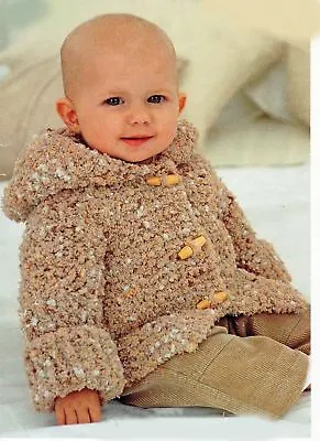 £1.99 • Buy Knitting Pattern -Baby-6yrs Hoodie Chunky Jacket  (6 Sizes) PO304