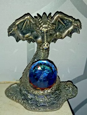 Tudor Mint Myth & Magic Pewter Fugurine ~ The Crystal  Serpent  ~ Mark Locker • £8