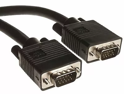 10m VGA Cable MALE To MALE VGA PC/Monitor/Laptop/TV Cord SVGA Lead Long *NEW* • $18.50