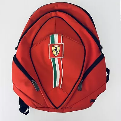 $99 • Buy RARE Puma Ferrari Backpack Red - Sports Car Racing Bag / Aus Postage FAST