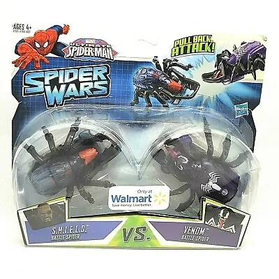 Spider Wars S.H.I.E.L.D. Vs VENOM Marvel Ultimate Spider-Man Pull Back Attack!  • $10.46
