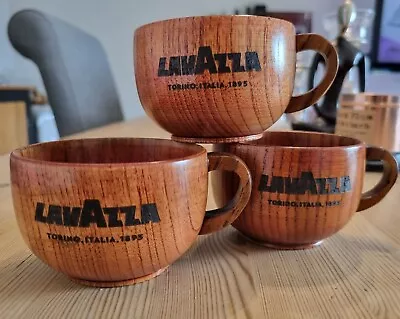 £11.99 • Buy X1 Lavazza Mug Italian Coffee Wooden Cappuccino CUP Americano Tea Cafe Gift