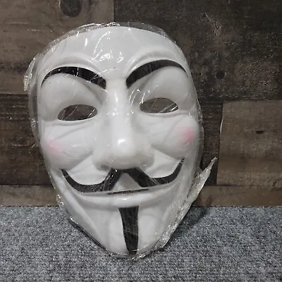 Halloween Masks V For Vendetta Mask White Guy Fawkes Costume Cosplay Face Cover • $6.99