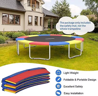 Outdoor 8FT Trampoline Pad Cover Muti-Colour Round Spare Safety • $43.99