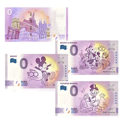 £21.99 • Buy Disney 100th Anniversary 0 Euro Banknote Collection 3 Bank Note Designs & Folder