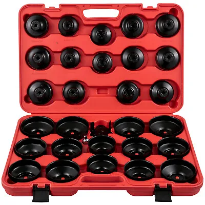 VEVOR Oil Filter Socket Set Cup Socket Tool Set 30 PCS Oil Filter Cap Wrench • $39.99