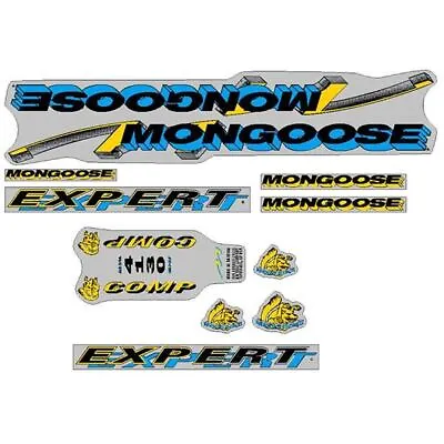Mongoose - 1993 Expert Comp - For Chrome Frame Decal Set - Old School Bmx • $93.50