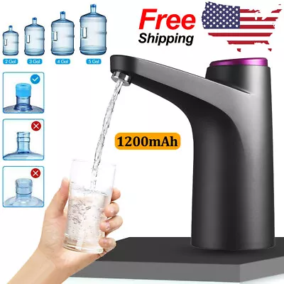 Automatic Water Bottle Pump Universal Electric Switch USB Jug Dispenser 5 Gallon • $10.88