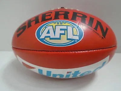 Sherrin United Kangaroo Brand Leather Football Collingwood Afl Practice Ball • $139
