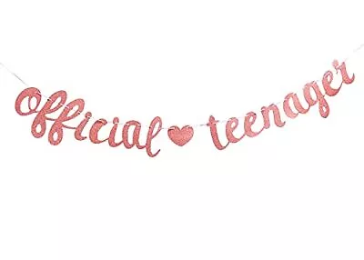 - Official Teenager Banner For Girls 13th Birthday Bunting Banner Paper • £8.50