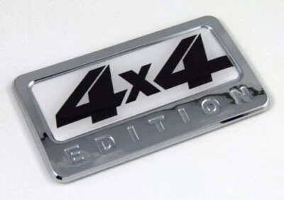 $11.99 • Buy 4 X 4 All Wheel Drive 4x4 Edition Chrome Emblem With Domed Decal Car Badge