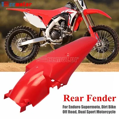 $26.53 • Buy Motorcycle Dirt Bike Rear Fender Mudguard For Honda CR125 CB CBR XR250 XR400R 