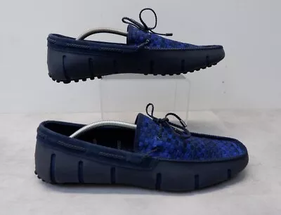 Swims Mens Loafers Size Uk 11 Eu 45 Blue Shoes VGC • £23