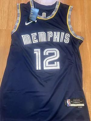 New NBA Ja Morant Memphis Grizzlies Nike 2021/22 Icon Edition Swingman Jersey 48 • $42