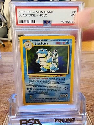$349.99 • Buy 1999 Pokemon Base Set  Blastoise Holo 2/102 PSA 7 Near Mint