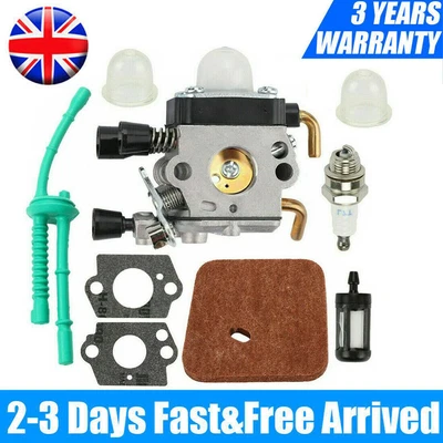 £10.98 • Buy Carburetor Carb Air Filter Kit For Stihl FS45 FS46 FS55 FC55 FS38 HS45 FS74 FS75