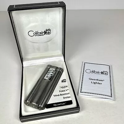 Colibri Vintage London Butane Quantum Force V Lighter QTR340002 W Original Box • $49.99