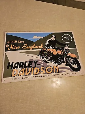 Vintage Metal Harley Davidson Motorcycle Sign Car Gas Truck Gasoline  • $77.77