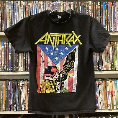 90’s ANTHRAX T-shirt Law Tour Concert Rock Judge Dredd - Size S • $29.99