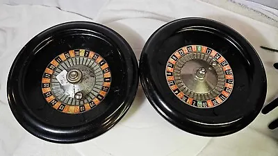 2 Vtg Gambling Casino Game Toy Roulette Wheel Family Night • $29.99