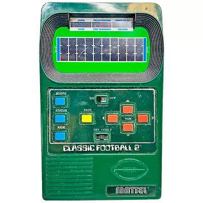 Vintage Mattel 2002 Classic Football 2 Handheld Electronic Game - Works • $39.36