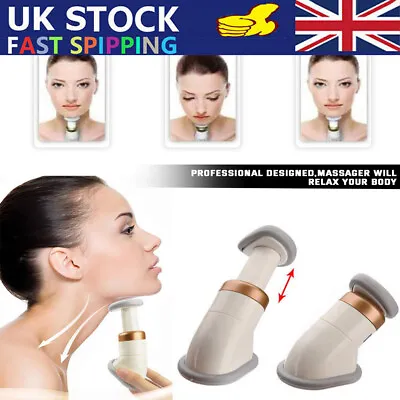 Portable Neckline Slimmer Exerciser Face Thin Jaw Reduce Double Chin Massager UK • £8.48