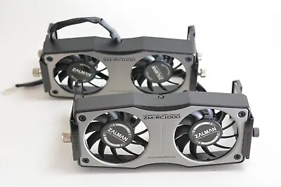 Lot Of 2 Zalman ZM-RC1000 Ultra Quiet Ram Memory Cooler Dual Fan RARE • $49