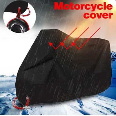 3XL Motorcycle Cover Outdoor Waterproof Rain Dust UV Scooter Motorbike Protector • $20.99