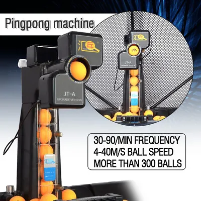 Automatic Table Tennis Robot Ping Pong Machine For Training+100Pcs Balls &Remote • $266.99