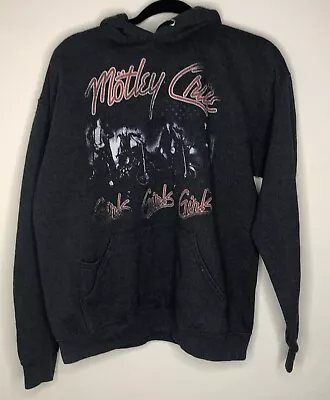 Vintage Motley Crue Girls Girs Girls Sweatshirt Hoodie Large Rock Band B11 • $60