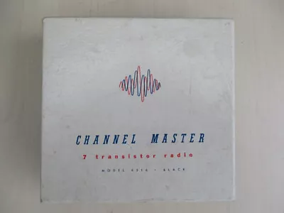 Channel Master 1960 Japan 7 Transistor Radio With Original Box & Accessories • $24.99