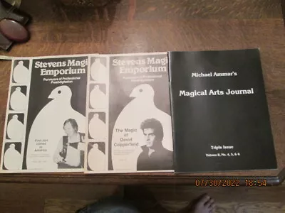 Stevens Magic Emporium (2) & Michael Ammar's Magical Arts Journal SIGNED • $17.78