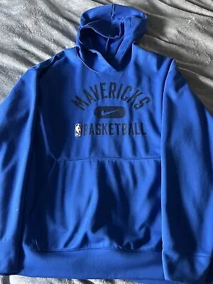 Dallas Mavericks Hoodie NIKE DRI FIT Mens XXL 2X Spell Out Nba Basketball • $14.99