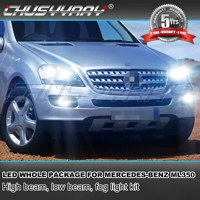 For Mercedes-Benz ML350 2006 2007-2011 6x LED Headlight + Fog Light Bulbs • $54.89