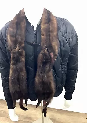 Genuine Mink Fur 4 Full Body Pelts Stole Scarf Wrap • $27.50