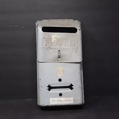 Vintage Wall Mounted Mailbox Flip Top 5.5  W X  10.5  H X 2.5  D • $20