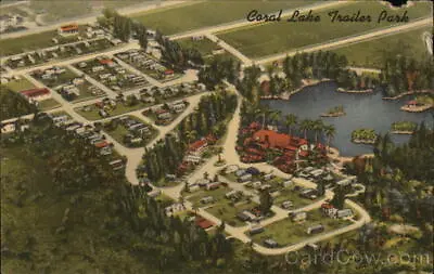 Coral GablesFL Coral Lake Trailer Park Miami-Dade County Camper/RV Florida • $9.99